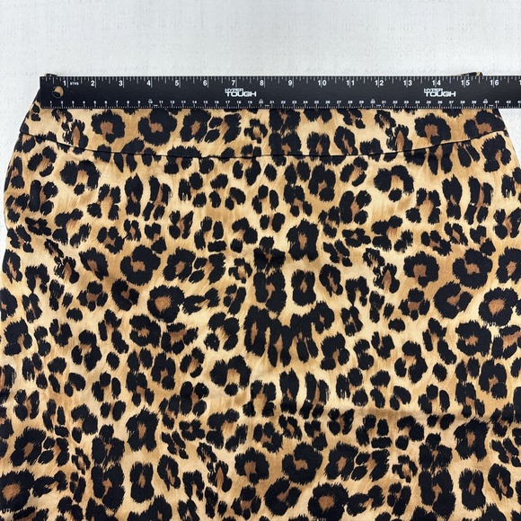 Charter Club Womens Leopard Print Knee Length Pencil Skirt Size 12 Mobwife Y2K - Picture 8 of 9